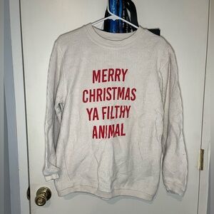 MV Sport Christmas Crew Neck Sweatshirt, Size Small, EUC